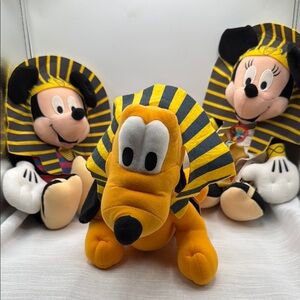 Disney Egyptian Sphinx Mickey & Minnie  Mouse Pluto Sega Prize Around the World